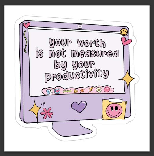 Your Worth sticker