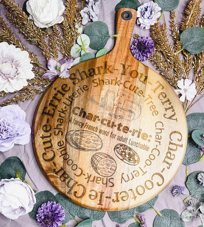 "SharkYouTerry" Charcuterie Board