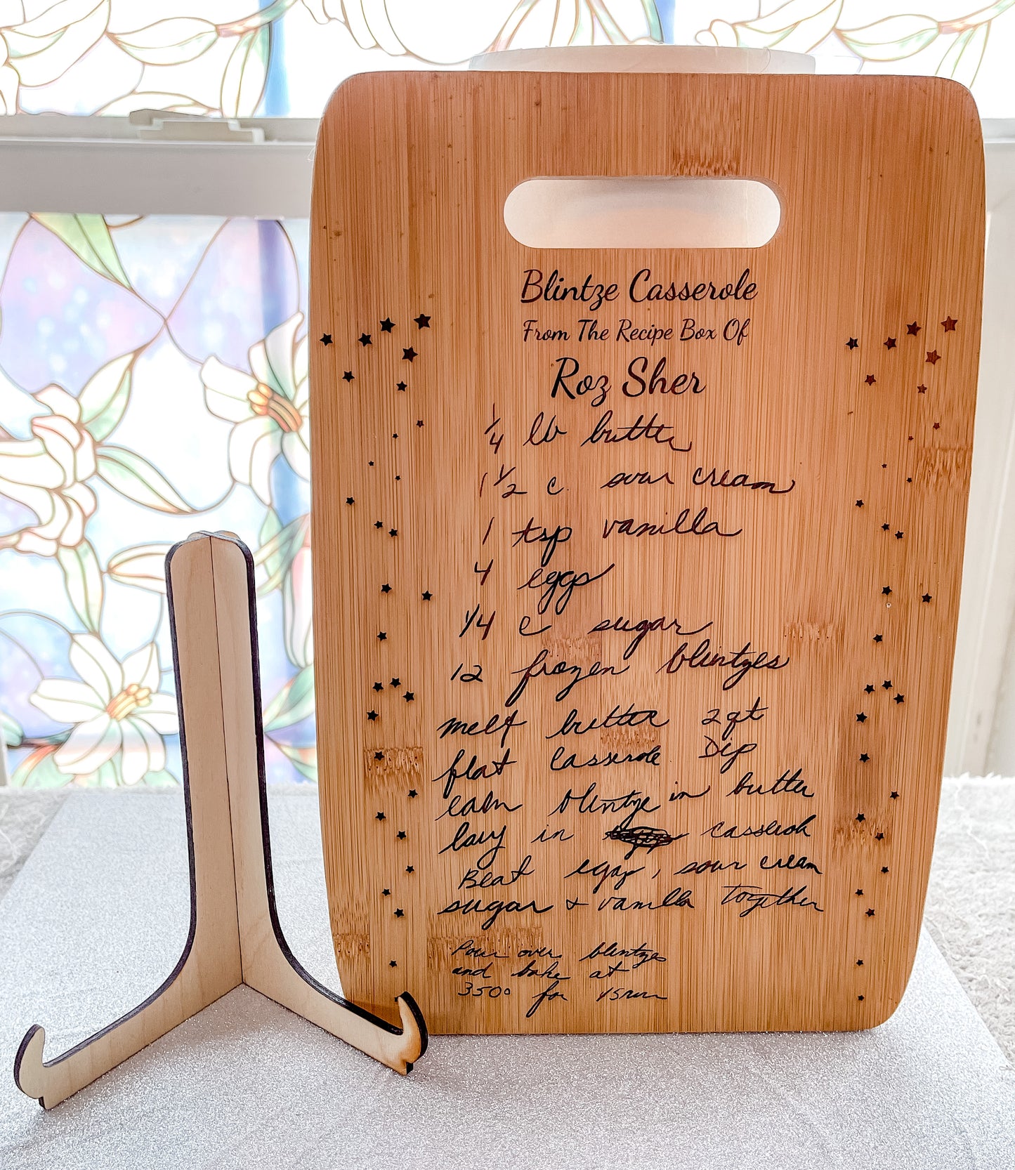 Small Recipe Board with Stand