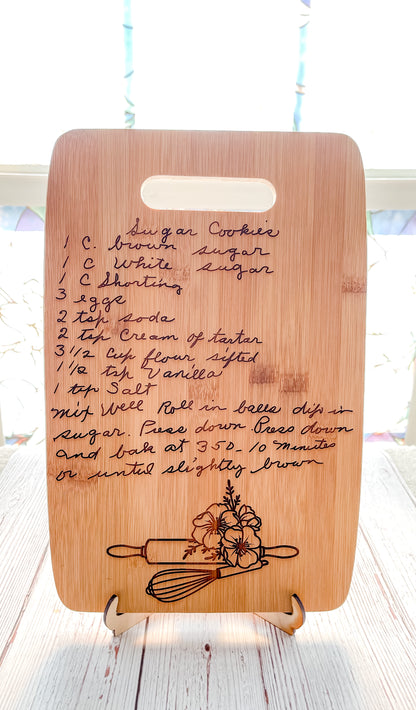 Small Recipe Board with Stand