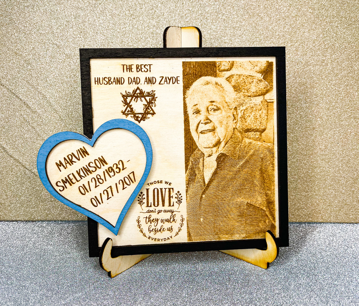 Memorial Engraved Photo